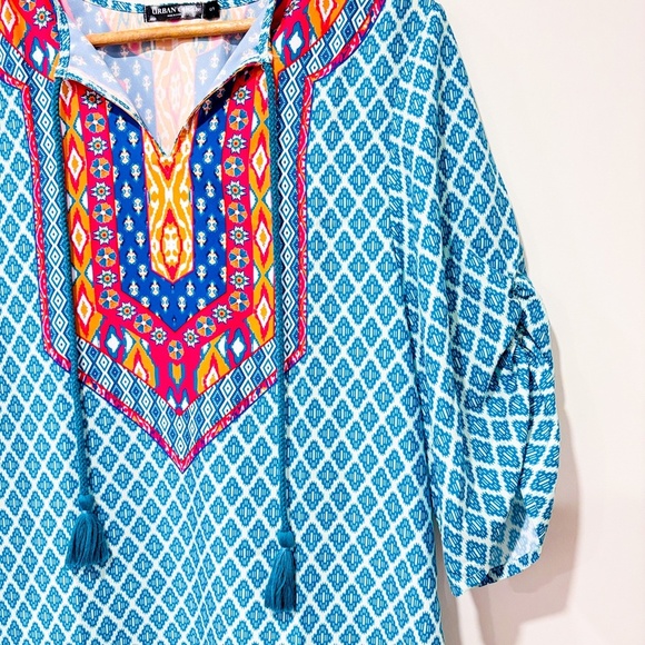 URBAN COCO Green and pink floral dress - Picture 10 of 10